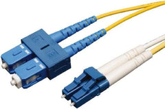 Tripp-Lite - 6' Long, LC/SC Head, Singlemode Fiber Optic Cable - Aqua, Use with LAN - Best Tool & Supply