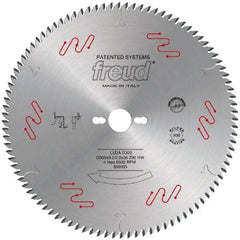 Freud - 300mm Diam, 1" Arbor Hole Diam, 96 Tooth Wet & Dry Cut Saw Blade - Carbide-Tipped, Standard Round Arbor - Best Tool & Supply