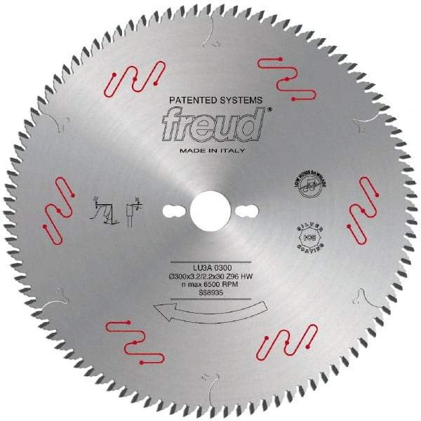 Freud - 220mm Diam, 30mm Arbor Hole Diam, 64 Tooth Wet & Dry Cut Saw Blade - Carbide-Tipped, Standard Round Arbor - Best Tool & Supply