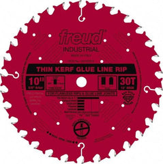 Freud - 10" Diam, 5/8" Arbor Hole Diam, 30 Tooth Wet & Dry Cut Saw Blade - Carbide-Tipped, Standard Round Arbor - Best Tool & Supply