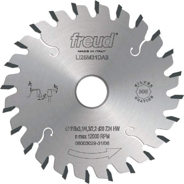 Freud - 180mm Diam, 45mm Arbor Hole Diam, 36 Tooth Wet & Dry Cut Saw Blade - Carbide-Tipped, Standard Round Arbor - Best Tool & Supply