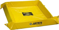 Justrite - 40 Gal Low Wall Berm - 4" High x 4' Wide x 4" Long - Best Tool & Supply