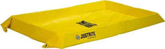 Justrite - 20 Gal Low Wall Berm - 4" High x 2' Wide x 4" Long - Best Tool & Supply