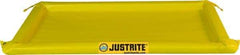 Justrite - 40 Gal Low Wall Berm - 2" High x 4' Wide x 8" Long - Best Tool & Supply