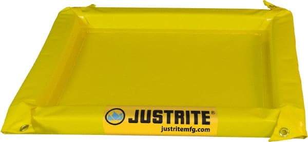 Justrite - 20 Gal Low Wall Berm - 2" High x 4' Wide x 4" Long - Best Tool & Supply