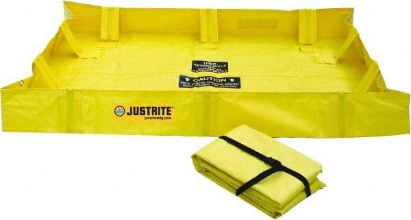 Justrite - 119 Gal Low Wall Berm - 4' Wide x 6" Long - Best Tool & Supply