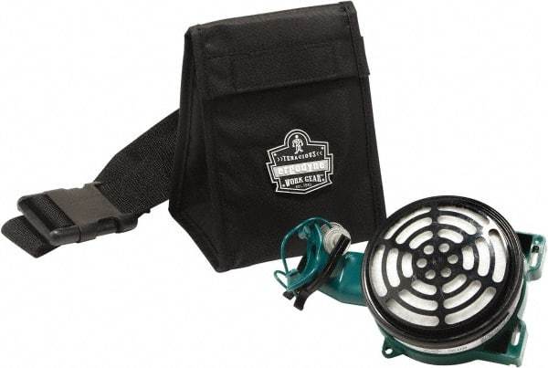 Ergodyne - 1 Pocket Black Nylon SCBA Mask Bag - 5" Wide x 5-1/2" Deep x 3-1/2" High - Best Tool & Supply