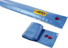 Justrite - 25' Long x 3/4' Wide, PVA Boom/Drain Dam - Light Blue, Use to Stop Contaminated Groundwater From Going Down the Drain - Best Tool & Supply