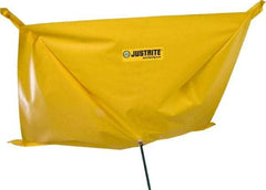 Justrite - 15' Diam, Square Roof Leak Diverter & Pipe Leak Diverter - 15' Long x 15' Wide, Yellow - Best Tool & Supply