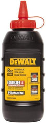 DeWALT - 8 oz Container Chalk Refill - Permanent Red - Best Tool & Supply