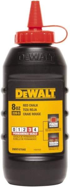 DeWALT - 8 oz Container Chalk Refill - Red - Best Tool & Supply