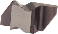 Tool-Flo - 3031FLR Grade AC50, 1/16" Cutting Width Carbide Grooving Insert - 1/8" Max Depth of Cut, Left Hand, 0.031" Corner Radius, AlTiN Finish - Best Tool & Supply