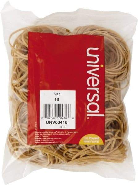 UNIVERSAL - 2-1/2" Circumference, 0.06" Wide, Standard Office Rubber Band Strapping - 475 Pieces - Best Tool & Supply