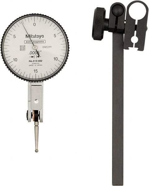 Mitutoyo - 0.03" Range, 0-15-0 Dial Reading, 0.0005" Graduation Dial Drop Indicator - 40mm Dial, 1/2" Range per Revolution, Includes NIST Traceability Certification - Best Tool & Supply