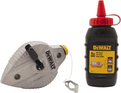 DeWALT - 100' Long Reel & Chalk Set - Red, Includes 4 oz Red Chalk - Best Tool & Supply