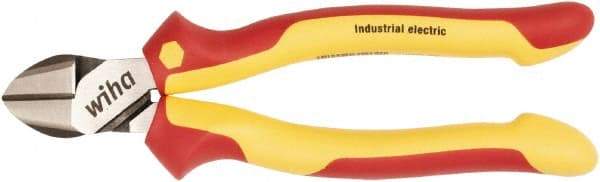 Wiha - 8" OAL, 0.098" Capacity, Diagonal Cutter - Cushion Grip Handle - Best Tool & Supply