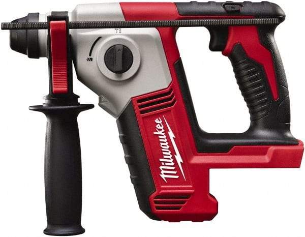 Milwaukee Tool - 18 Volt SDS Plus Chuck Cordless Rotary Hammer - 0 to 7,000 BPM, 0 to 1,300 RPM, Reversible - Best Tool & Supply