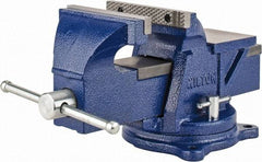 Wilton - 6" Jaw Width, 6" Opening Capacity, 3" Throat Depth, Steel Swivel Bench Vise - Bolt Down Base Attachment - Best Tool & Supply