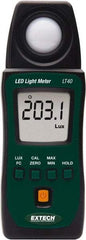 Extech - AAA Batteries, 40,000 FC, LCD Display, Color Corrected Photodiode, Light Meter - 3 Accuracy, Compatible with LED Lighting - Best Tool & Supply