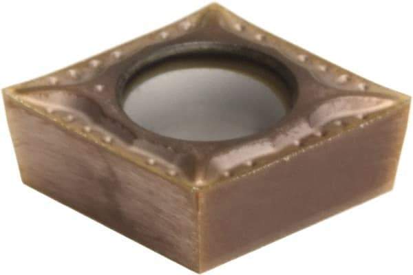 Sumitomo - CCGT32.51 ESI Grade AC520U Carbide Turning Insert - TiAlN/AlCrN Finish, 80° Diamond, 3/8" Inscr Circle, 5/32" Thick, 1/64" Corner Radius - Best Tool & Supply