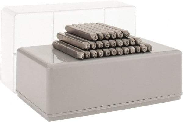 C.H. Hanson - 27 Piece, 1/8" Character Steel Stamp Set - Letters, Standard - Best Tool & Supply