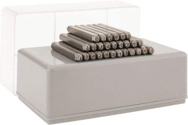 C.H. Hanson - 27 Piece, 3/32" Character Steel Stamp Set - Letters, Heavy Duty - Best Tool & Supply