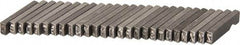 C.H. Hanson - 26 Piece, 1/8 Inch Character, Steel Type Set - 8 Character Capacity, A-Z Content - Best Tool & Supply