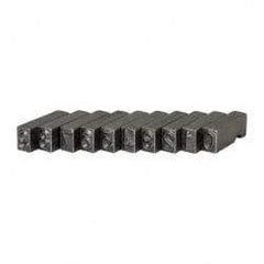 C.H. Hanson - 10 Piece, 1/4 Inch Character, Steel Type Set - 8 Character Capacity, 0-9 Content - Best Tool & Supply