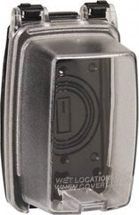 Intermatic - Electrical Outlet Box Polycarbonate Weatherproof Receptacle Cover - Includes (3) Patented Inserts For GFCI/Duplex/Toggle/Round Receptacles, Base Cover Assembly, Gasket, Mounting Screws - Best Tool & Supply