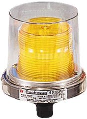 Federal Signal Corp - 120 VAC, 4X NEMA Rated, Strobe Tube, Green, Strobe Light - 80 Flashes per min, 1/2 Inch Pipe, 5-1/2 Inch Diameter, 7-1/4 Inch High, IP66 Ingress Rating, Pipe Mount - Best Tool & Supply