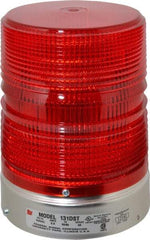 Federal Signal Corp - 120 VAC, 3R NEMA Rated, Strobe Tube, Red, Double Flash Strobe Light - 80 Flashes per min, 1/2 Inch Pipe, 5-11/16 Inch Diameter, 8-1/2 Inch High, IP45 Ingress Rating, Pipe Mount - Best Tool & Supply