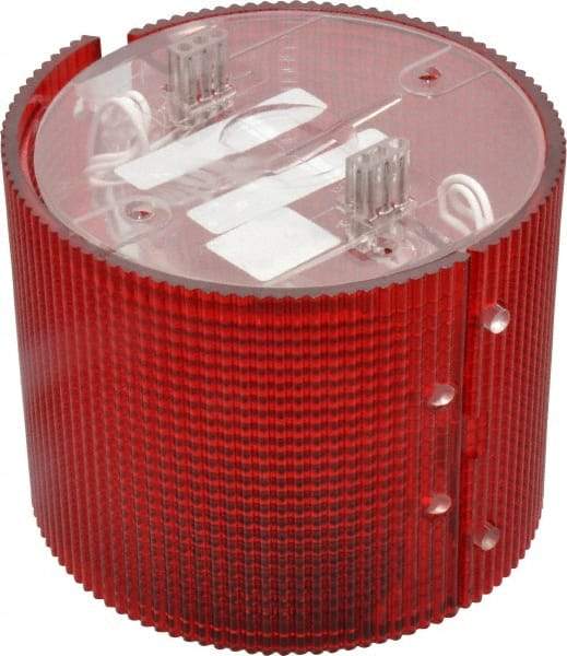 Federal Signal Corp - Incandescent Lamp, Red, Flashing and Steady, Stackable Tower Light Module - 24 VDC, 0.76 Amp, 1 NEMA Rated, Base Mount - Best Tool & Supply