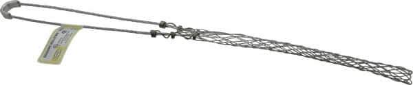 Hubbell Wiring Device-Kellems - 0.85 to 1 Inch Cable Diameter, Galvanized Steel, Single Loop Support Grip - 16 Inch Long, 1,400 Lb. Breaking Strength, 8 Inch Mesh Length - Best Tool & Supply