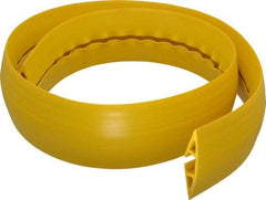 Hubbell Wiring Device-Kellems - 1 Channel, 5 Ft Long, 1/2" Max Compatible Cable Diam, Yellow PVC On Floor Cable Cover - 3" Overall Width x 3/4" Overall Height, 3/4" Channel Width x 1/2" Channel Height - Best Tool & Supply