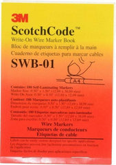 3M - 180 Label, 1/2 Inch Long x 1-1/2 Inch Wide, Write On Book - White Background, Self Laminated - Best Tool & Supply