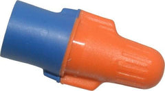 3M - 2, 22 to 3, 12 AWG, 600 Volt, Flame Retardant, Wing Twist on Wire Connector - Blue & Orange, 221°F - Best Tool & Supply