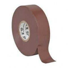 3M - 3/4" x 66', Brown Vinyl Electrical Tape - Series 35, 7 mil Thick, 1,250 V/mil Dielectric Strength, 17 Lb./Inch Tensile Strength - Best Tool & Supply