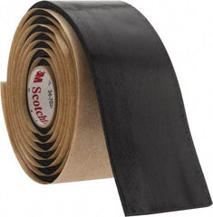 3M - 1-1/2" x 5', Black Rubber Electrical Tape - Series SCOTCHFIL, 125 mil Thick, 575 V/mil Dielectric Strength - Best Tool & Supply