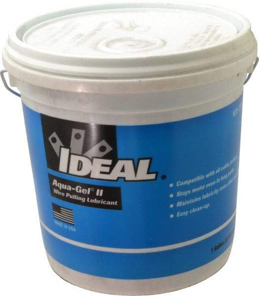 Ideal - 1 Gallon Pail, Blue Wire Pulling Lubricant Gel - 28 to 180°F, RoHS Compliant, UL Listed - Best Tool & Supply