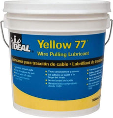 Ideal - 1 Gallon Pail, Yellow Wire Pulling Lubricant Wax - 40 to 120°F, RoHS Compliant, UL Listed - Best Tool & Supply