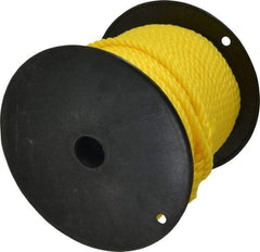 Ideal - 250 Ft. Long, 300 Lb. Load, Polypropylene Rope - 3/8 Inch Diameter, 2,430 Lb. Breaking Strength - Best Tool & Supply