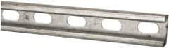 Thomas & Betts - 10' Long x 1-5/8" Wide x 13/16" High, 14 Gauge, Strip Steel, Half Slot Framing Channel & Strut - 0.075" Thick, Pre-Galvanized - Best Tool & Supply