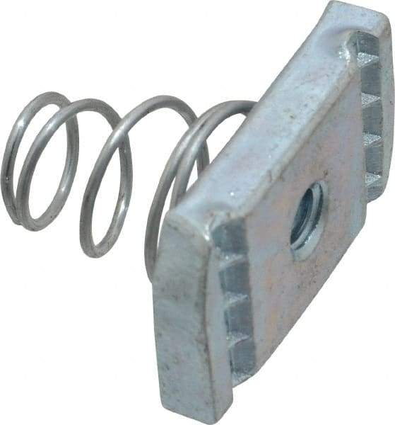 Thomas & Betts - Steel Short Spring Strut Nut - 1/4" Bolt, Used with Thomas & Betts Channel Type B Only - Best Tool & Supply