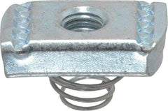 Thomas & Betts - Steel Short Spring Strut Nut - 3/8" Bolt, Used with Thomas & Betts Channel Type B Only - Best Tool & Supply