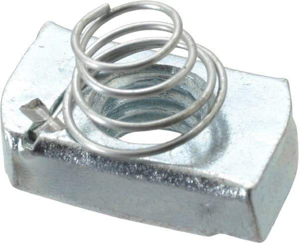 Thomas & Betts - Steel Short Spring Strut Nut - 1/2" Bolt, Used with Thomas & Betts Channel Type B Only - Best Tool & Supply