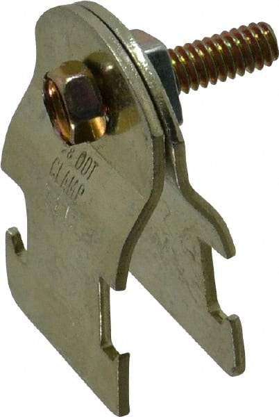 Thomas & Betts - 5/8" Pipe, 16 Gauge" Pipe or Tube Clamp - Gold Galvanized, 650 Lb Capacity - Best Tool & Supply