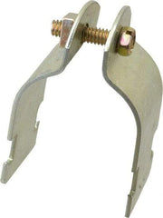 Thomas & Betts - 1-1/2" Pipe, 14 Gauge" Pipe or Tube Clamp - Gold Galvanized, 1,000 Lb Capacity - Best Tool & Supply