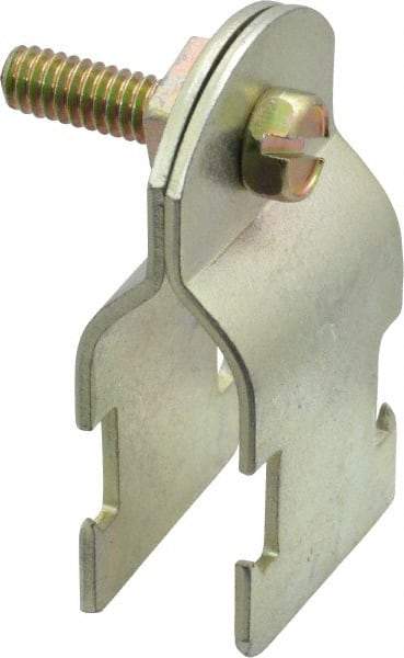 Thomas & Betts - 1/2" Pipe, 14 Gauge" Pipe or Conduit Clamp - Gold Galvanized, Rigid & IMC Conduit - Best Tool & Supply