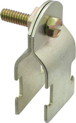 Thomas & Betts - 1/2" Pipe, 14 Gauge" Pipe or Conduit Clamp - Gold Galvanized, Rigid & IMC Conduit - Best Tool & Supply