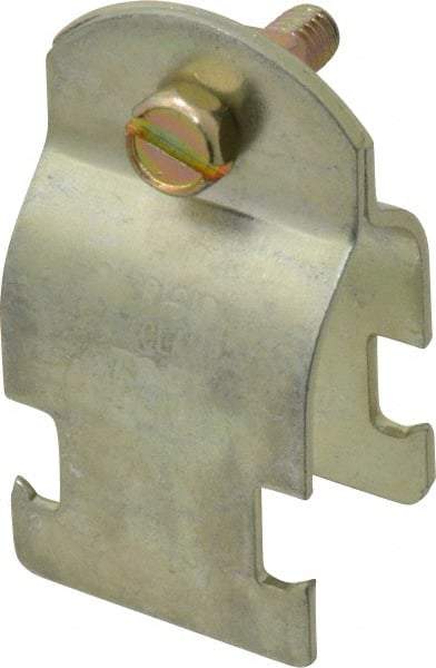 Thomas & Betts - 3/4" Pipe, 14 Gauge" Pipe or Conduit Clamp - Gold Galvanized, Rigid & IMC Conduit - Best Tool & Supply